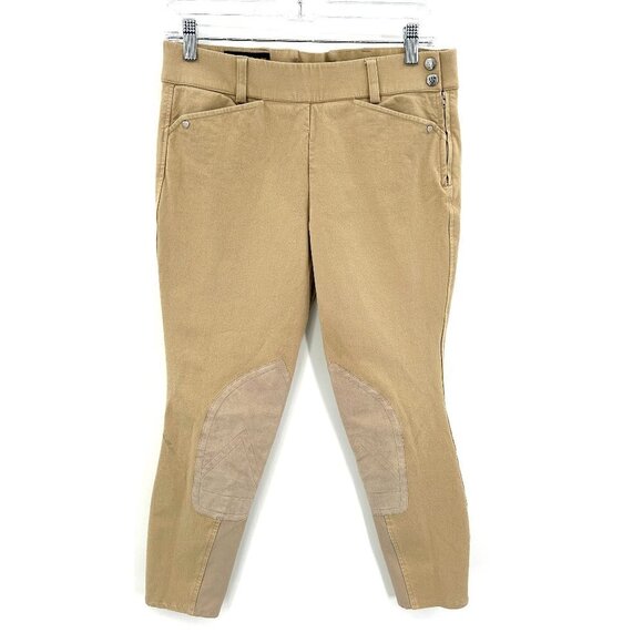 ARIAT Khaki Tan Side Zip Equestrian Riding Pants Breeches Size 28 - Picture 1 of 7